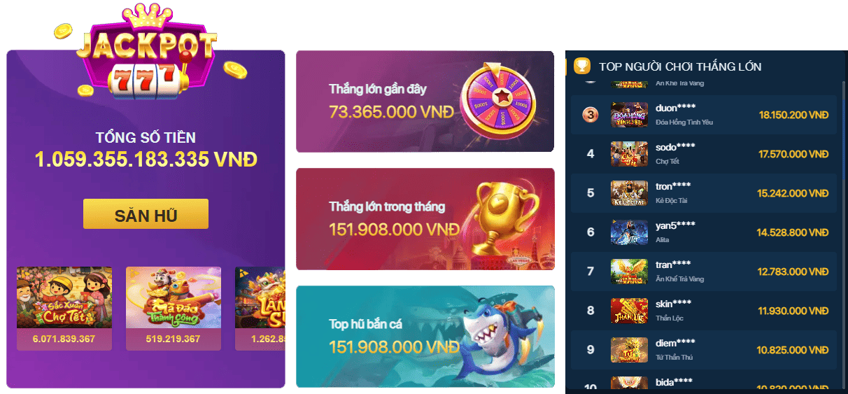 Nổ hũ thắng lớn cùng hit club